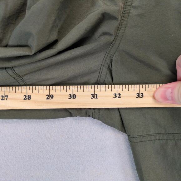 Vtg 90s Tommy Hilfiger Striped Windbreaker Track Pants Men's L Zip Ankle Green - Picture 6 of 10